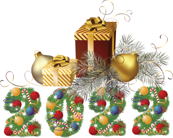 Transparent New Year Christmas Day New Year Christmas Tree for Happy New Year 2022 for New Year