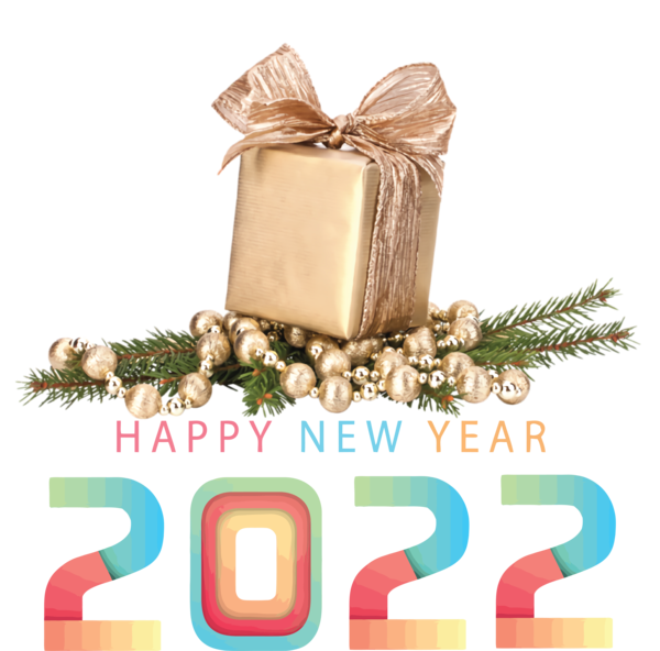 Transparent New Year Christmas Day Gift Christmas Ornament M for Happy New Year 2022 for New Year