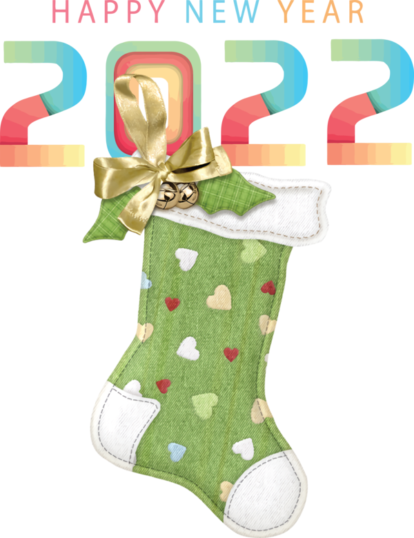 Transparent New Year Christmas Day Christmas Stocking Christmas Tree for Happy New Year 2022 for New Year