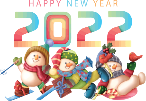 Transparent New Year Christmas Day Snowman New Year for Happy New Year 2022 for New Year