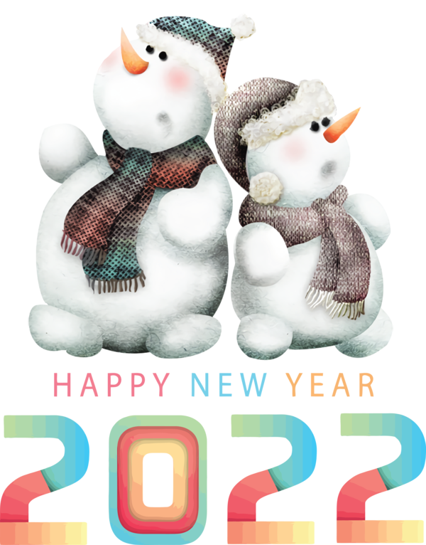 Transparent New Year Cartoon Animation Drawing for Happy New Year 2022 for New Year