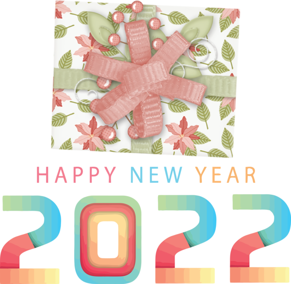 Transparent New Year Christmas Day Drawing Design for Happy New Year 2022 for New Year