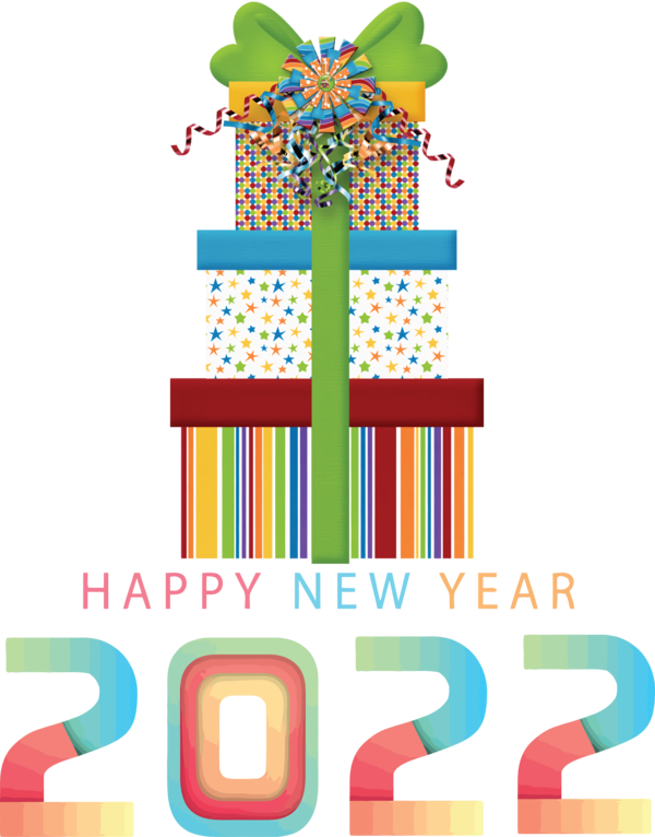 Transparent New Year Birthday Gift Balloon for Happy New Year 2022 for New Year