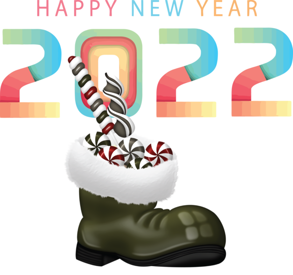Transparent New Year Nike Shoe for Happy New Year 2022 for New Year
