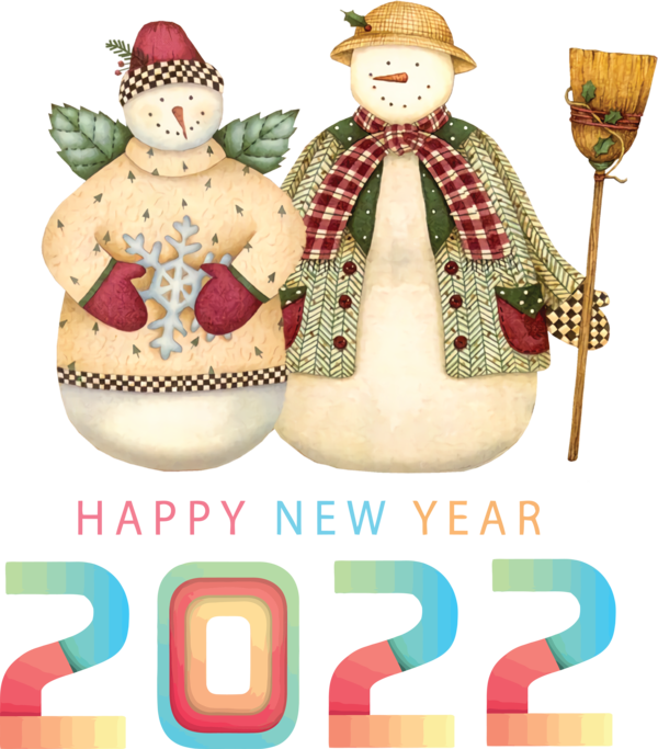 Transparent New Year Christmas Day Decoupage Design for Happy New Year 2022 for New Year