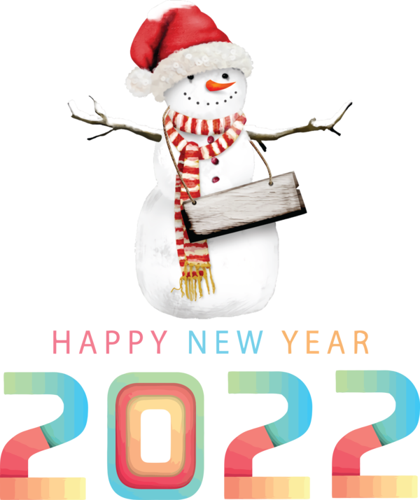 Transparent New Year Snowman Christmas Day Mrs. Claus for Happy New Year 2022 for New Year