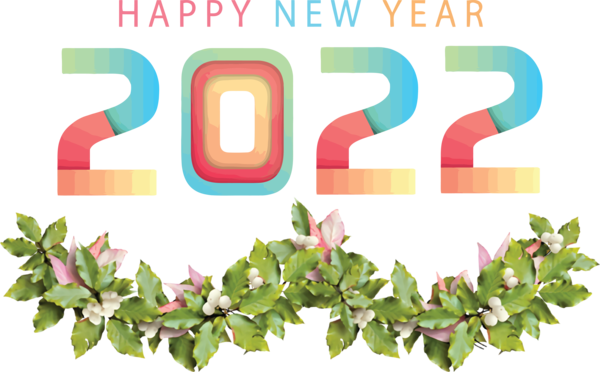 Transparent New Year Common holly Leaf Tree for Happy New Year 2022 for New Year