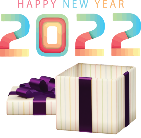 Transparent New Year Line Design Font for Happy New Year 2022 for New Year