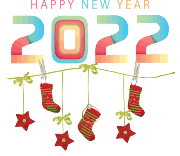 Transparent New Year Père Noël Christmas Day Bauble for Happy New Year 2022 for New Year