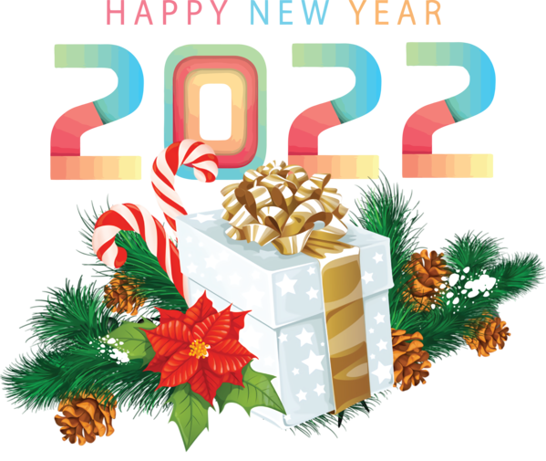 Transparent New Year Christmas Day Christmas gift Rudolph for Happy New Year 2022 for New Year
