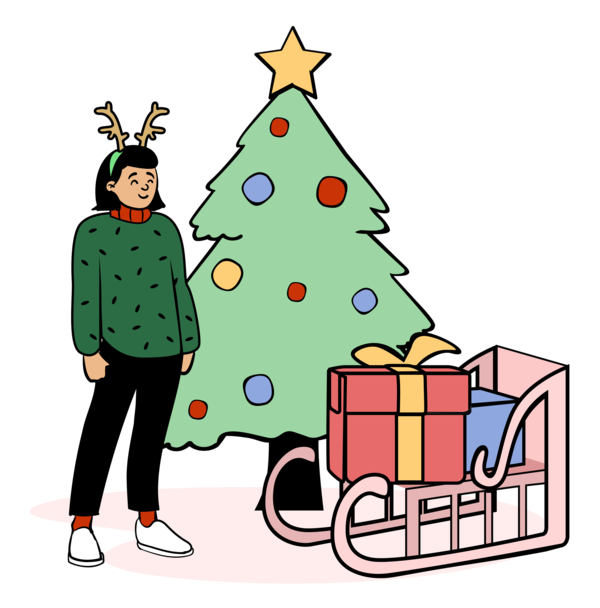 Transparent Christmas Design Icon for Christmas Gift for Christmas