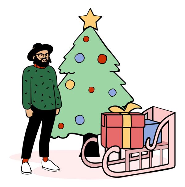 Transparent Christmas Design  Icon for Christmas Gift for Christmas