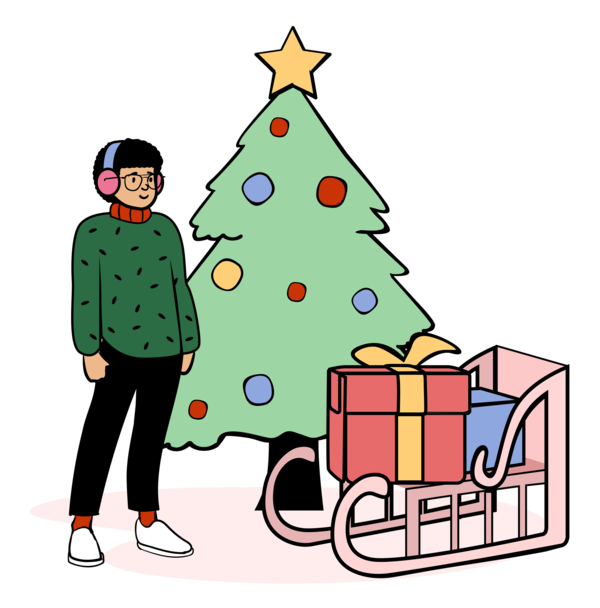 Transparent Christmas Design Icon for Christmas Gift for Christmas