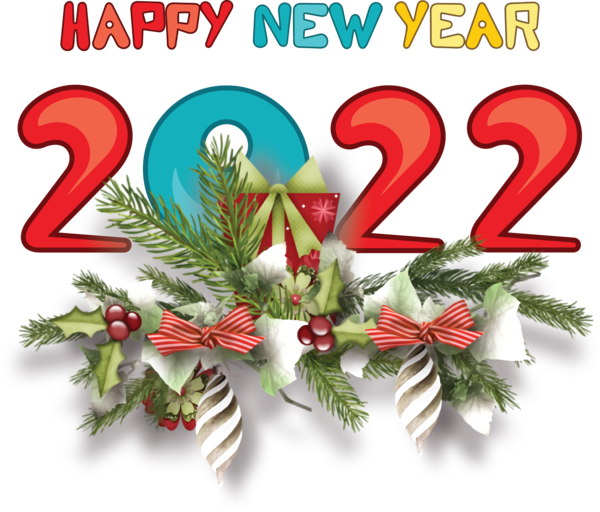 Transparent New Year Christmas Day Holiday Christmas Tree for Happy New Year 2022 for New Year