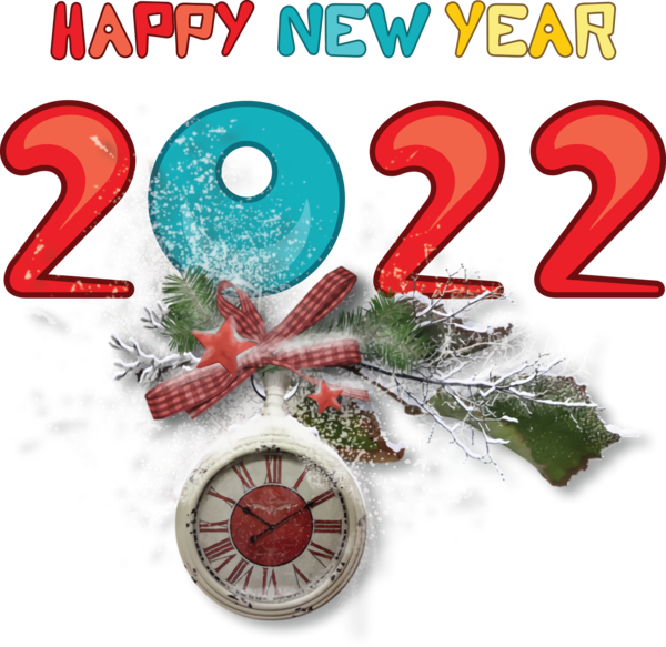 Transparent New Year New Year Christmas Day Bauble for Happy New Year 2022 for New Year