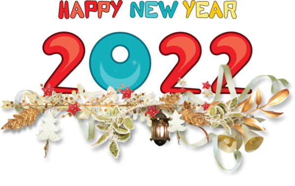 Transparent New Year Christmas Day Drawing Painting for Happy New Year 2022 for New Year