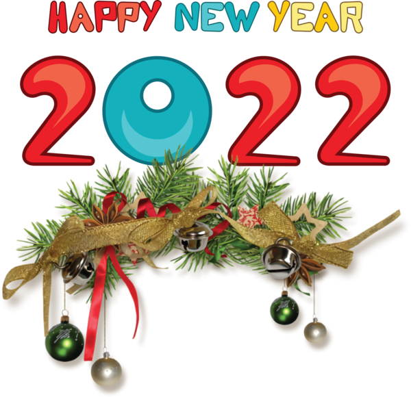 Transparent New Year Bauble Christmas Day New Year for Happy New Year 2022 for New Year