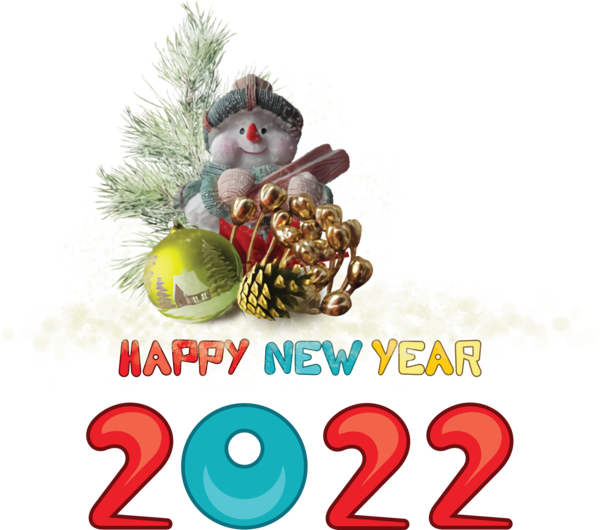 Transparent New Year Christmas Day New Year Bauble for Happy New Year 2022 for New Year