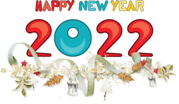 Transparent New Year Christmas Day Design Poster for Happy New Year 2022 for New Year