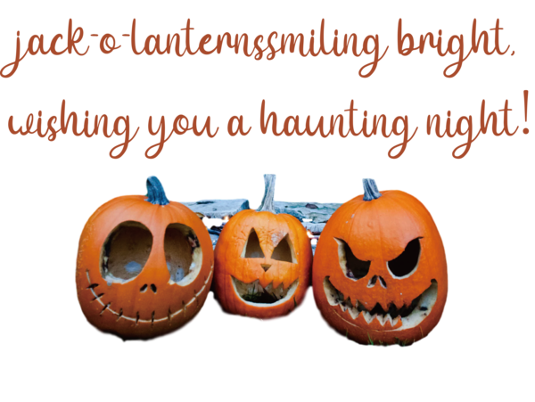 Transparent halloween Jack-o'-lantern Meter Font for Happy Halloween for Halloween