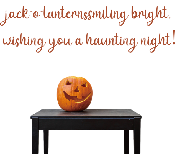 Transparent halloween Pumpkin Meter Font for Happy Halloween for Halloween