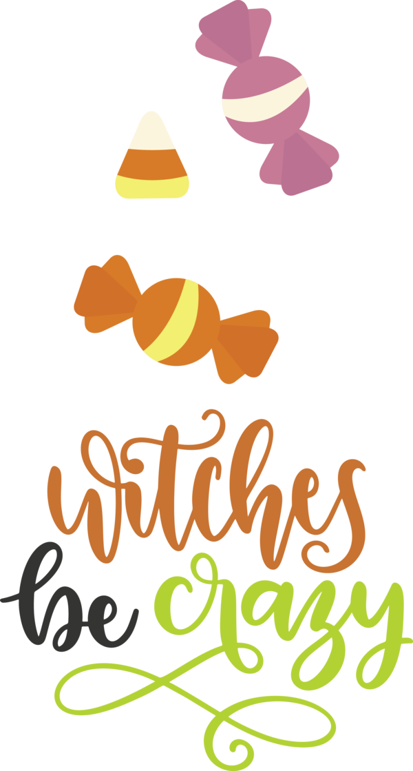 Transparent Halloween Logo Produce Yellow for Witch for Halloween