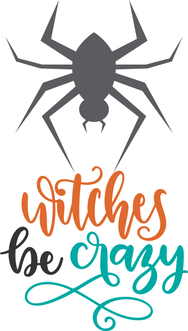 Transparent Halloween Design Logo Insects for Witch for Halloween