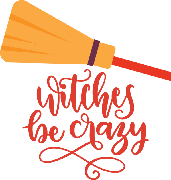 Transparent Halloween Logo Line Meter for Witch for Halloween