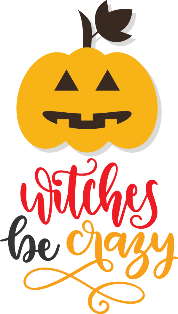 Transparent Halloween Logo Yellow Smiley for Witch for Halloween
