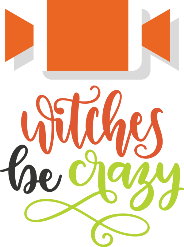 Transparent Halloween Logo Design Line for Witch for Halloween