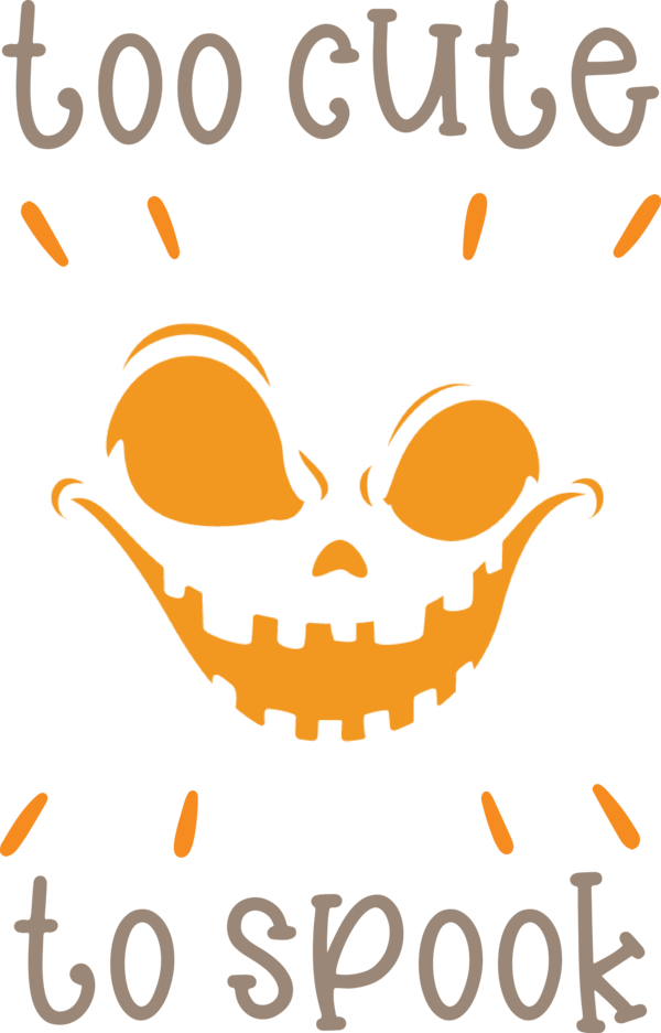Transparent Halloween Poster Emoticon Drawing for Jack O Lantern for Halloween
