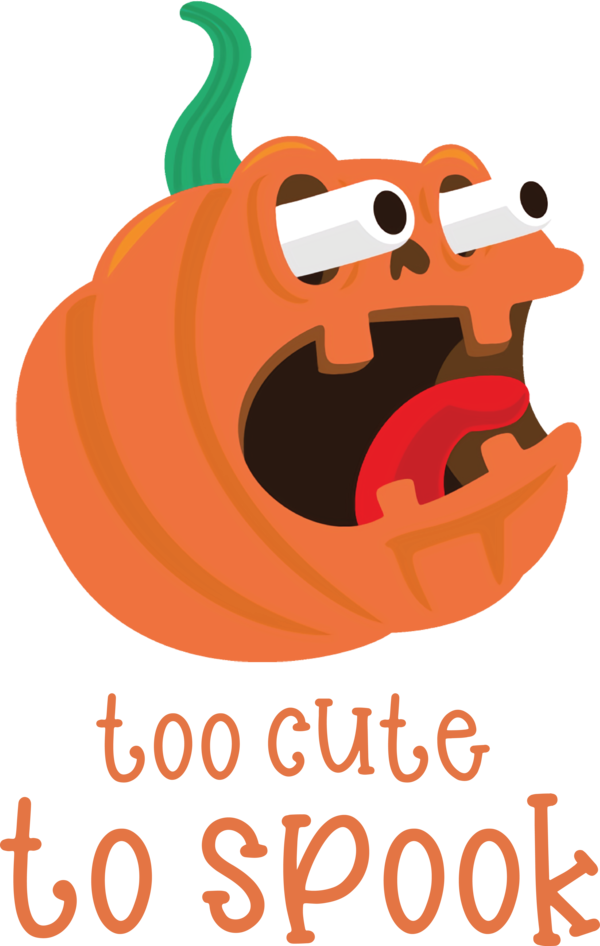 Transparent Halloween Vegetable Pumpkin Cartoon for Jack O Lantern for Halloween
