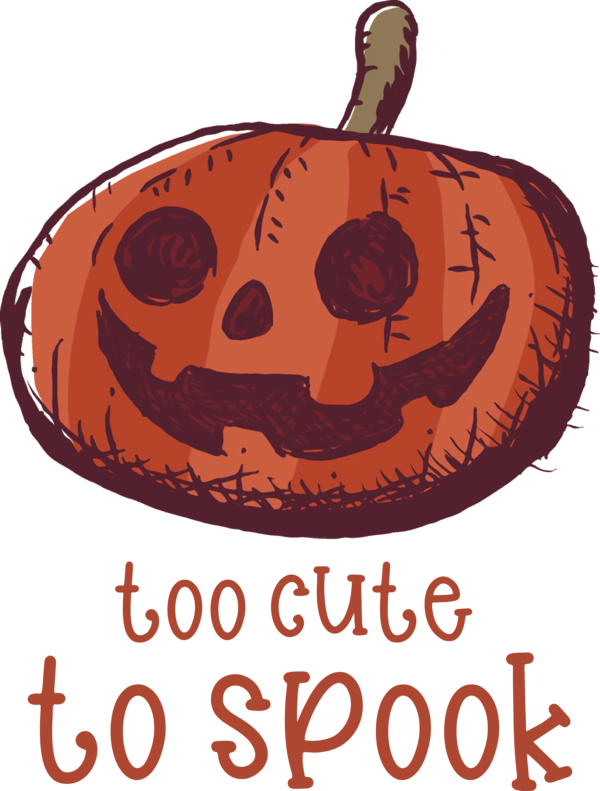 Transparent Halloween Pumpkin Poster Fruit for Jack O Lantern for Halloween