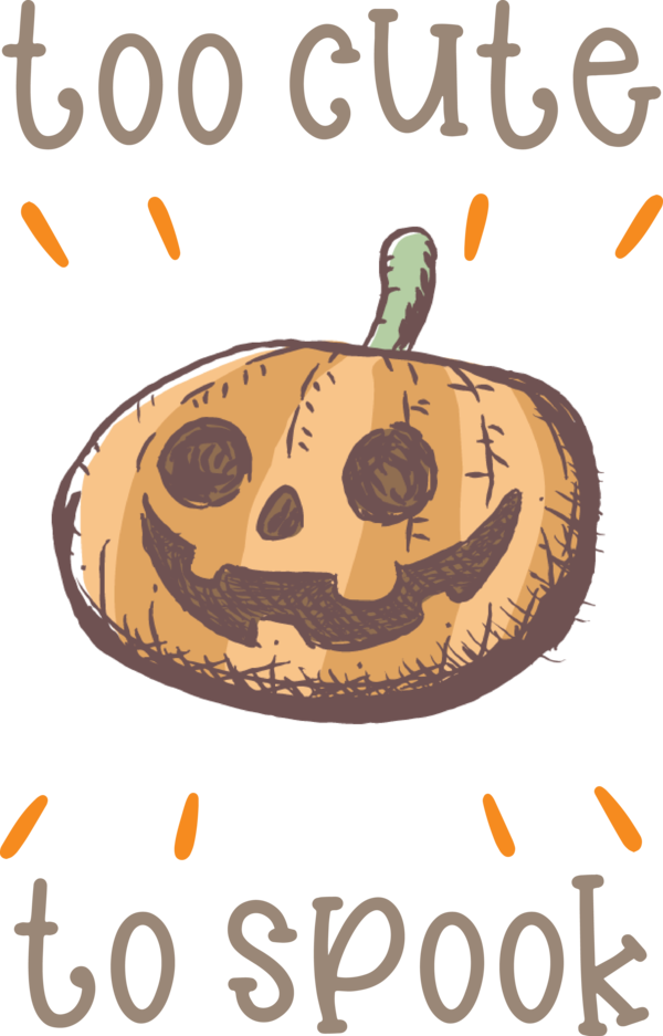 Transparent Halloween Fan art Cartoon Design for Jack O Lantern for Halloween