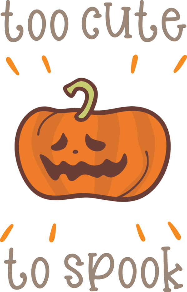 Transparent Halloween Logo Line Meter for Jack O Lantern for Halloween