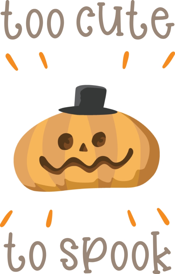 Transparent Halloween Emoticon Happiness Line for Jack O Lantern for Halloween