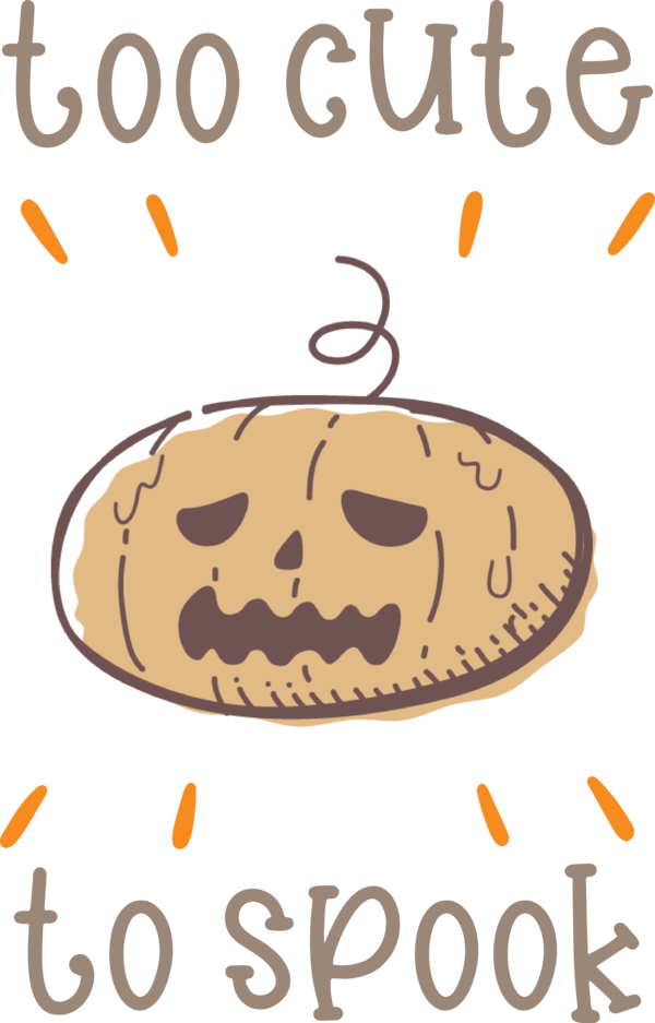 Transparent Halloween Line Happiness Meter for Jack O Lantern for Halloween