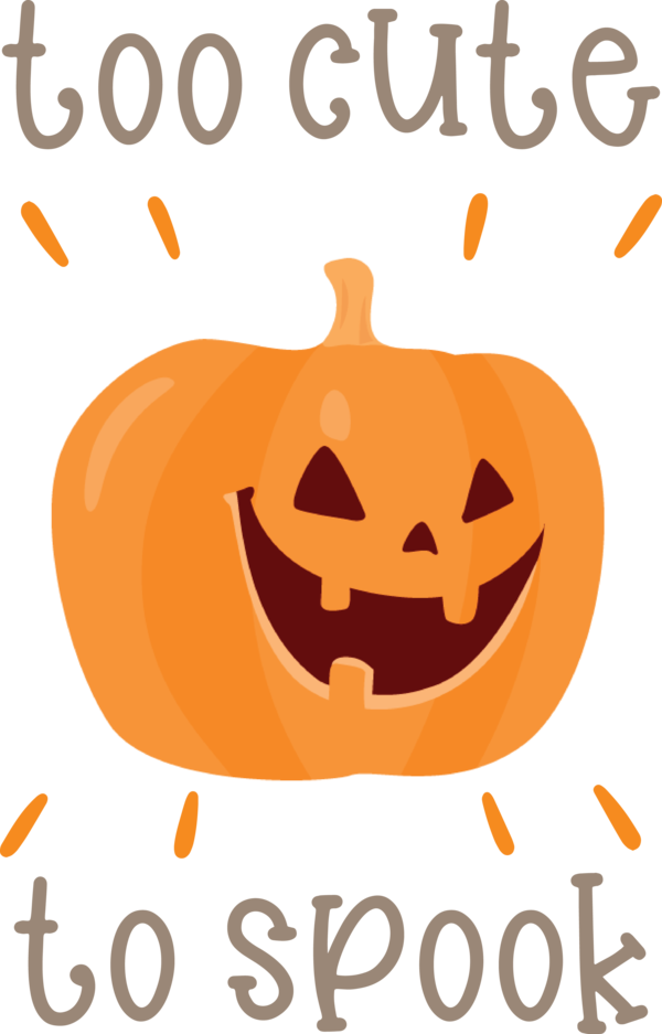 Transparent Halloween Jack-o'-lantern Cartoon Line for Jack O Lantern for Halloween