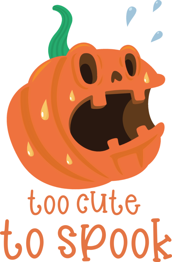 Transparent Halloween Vegetable Cartoon Pumpkin for Jack O Lantern for Halloween