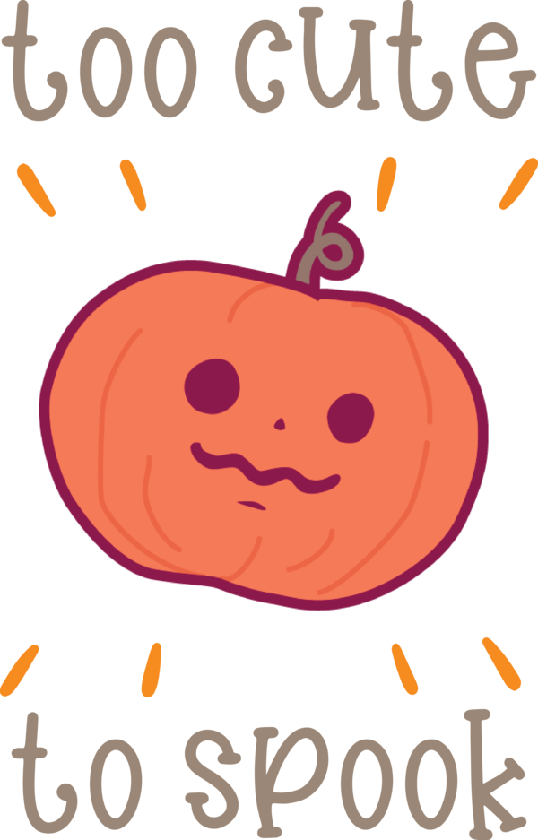 Transparent Halloween Cartoon Happiness Produce for Jack O Lantern for Halloween