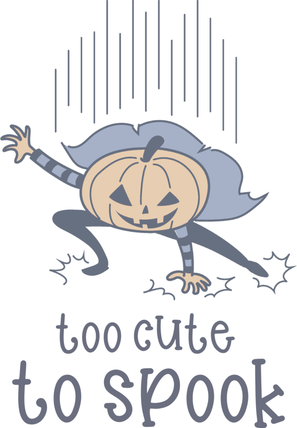 Transparent Halloween Design Cartoon Cover art for Jack O Lantern for Halloween