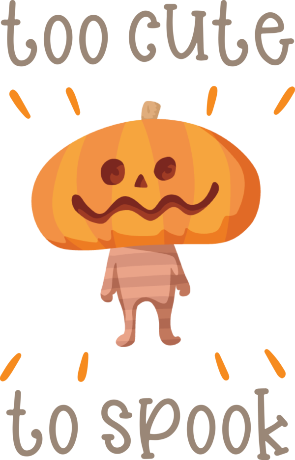 Transparent Halloween Cartoon Line Happiness for Jack O Lantern for Halloween