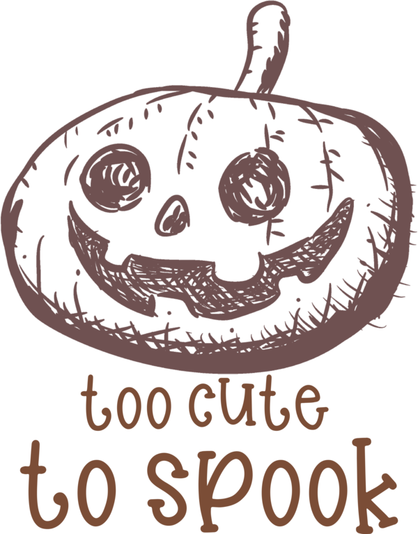 Transparent Halloween Design Line art Poster for Jack O Lantern for Halloween