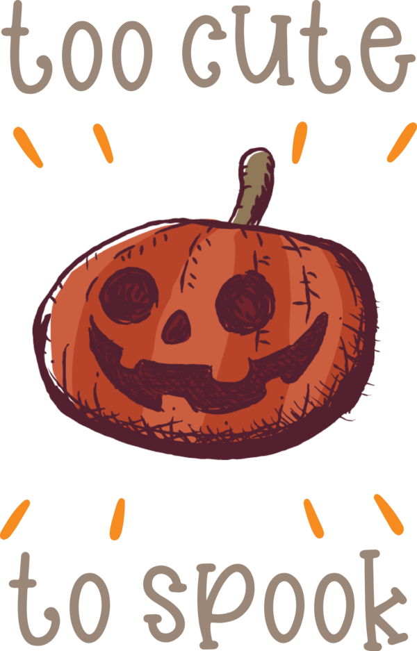 Transparent Halloween Poster Sticker Emoticon for Jack O Lantern for Halloween