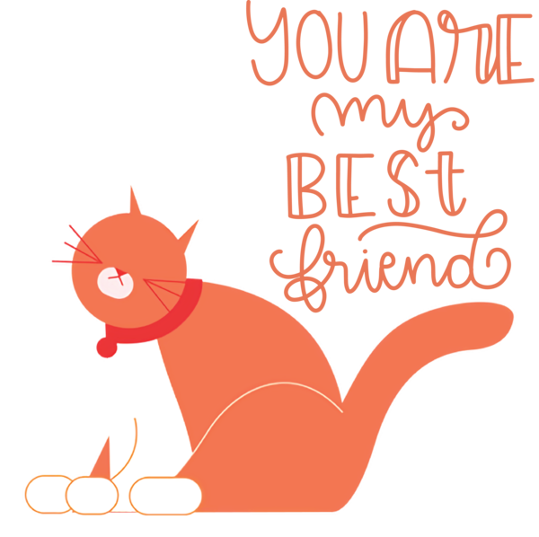 Transparent International Friendship Day Cat Kitten Paw for Friendship Day for International Friendship Day