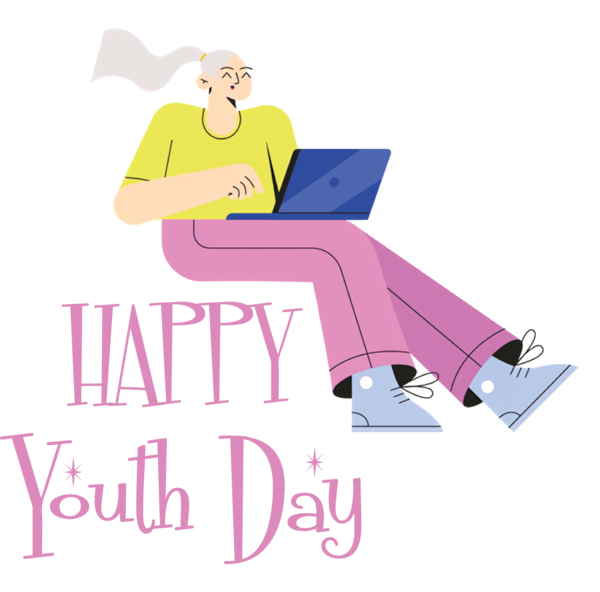Transparent International Youth Day Design Logo Furniture for Youth Day for International Youth Day