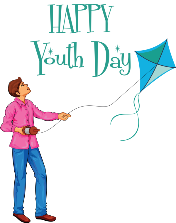 Transparent International Youth Day Makar Sankranti Festival Design for Youth Day for International Youth Day