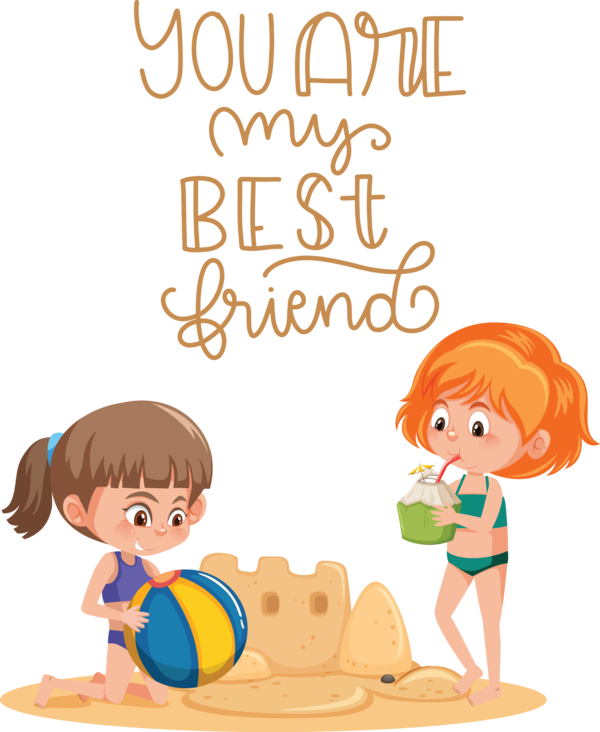 Transparent International Friendship Day Cartoon Royalty-free Design for Friendship Day for International Friendship Day