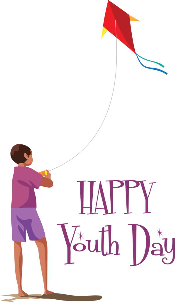 Transparent International Youth Day Makar Sankranti Pongal Kite for Youth Day for International Youth Day