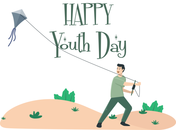 Transparent International Youth Day Makar Sankranti GIF Kite for Youth Day for International Youth Day